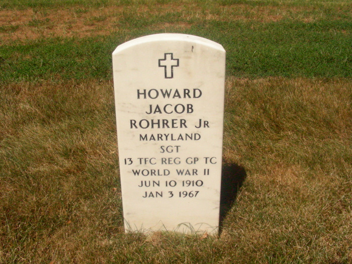 Grandaddy Howard Jacob Rohrer Arlington Grave 49304459_127785457227