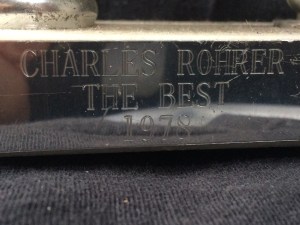 Charlie's Motocross Trophy engraving