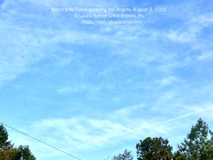Satan's Air Force spraying the Angels