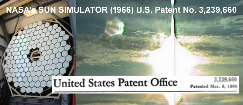 NASA Sun Simulator Patent 1966 diptych 800p