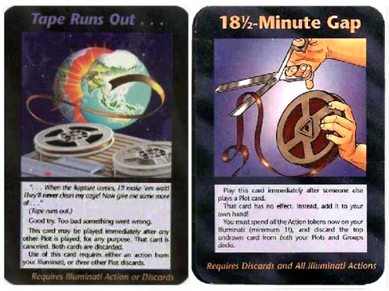 RAPTURE ILLUMINATI GAME CARD both sides