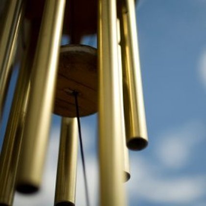 Close to the healing wind chime bell cymatics