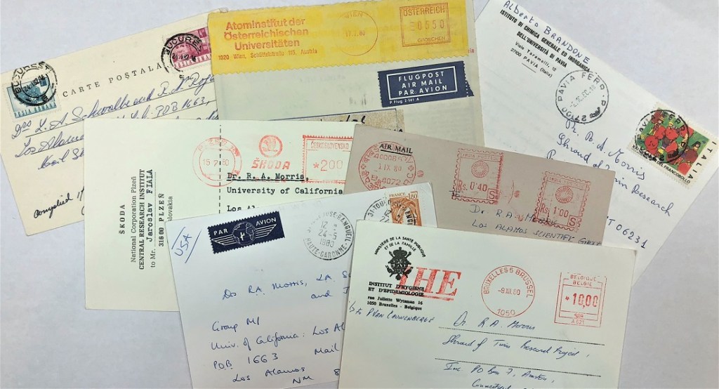LASL and Roger Morris Shroud correspondence