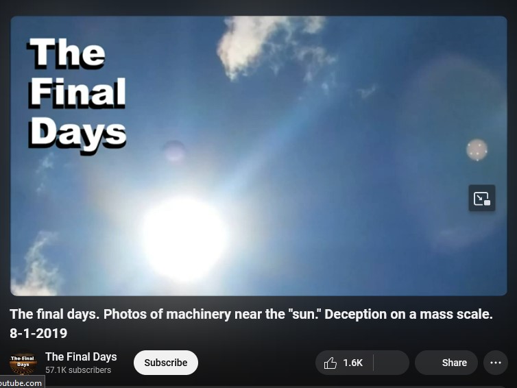 Photos of machinery near the sun The Final days 1Aug2019