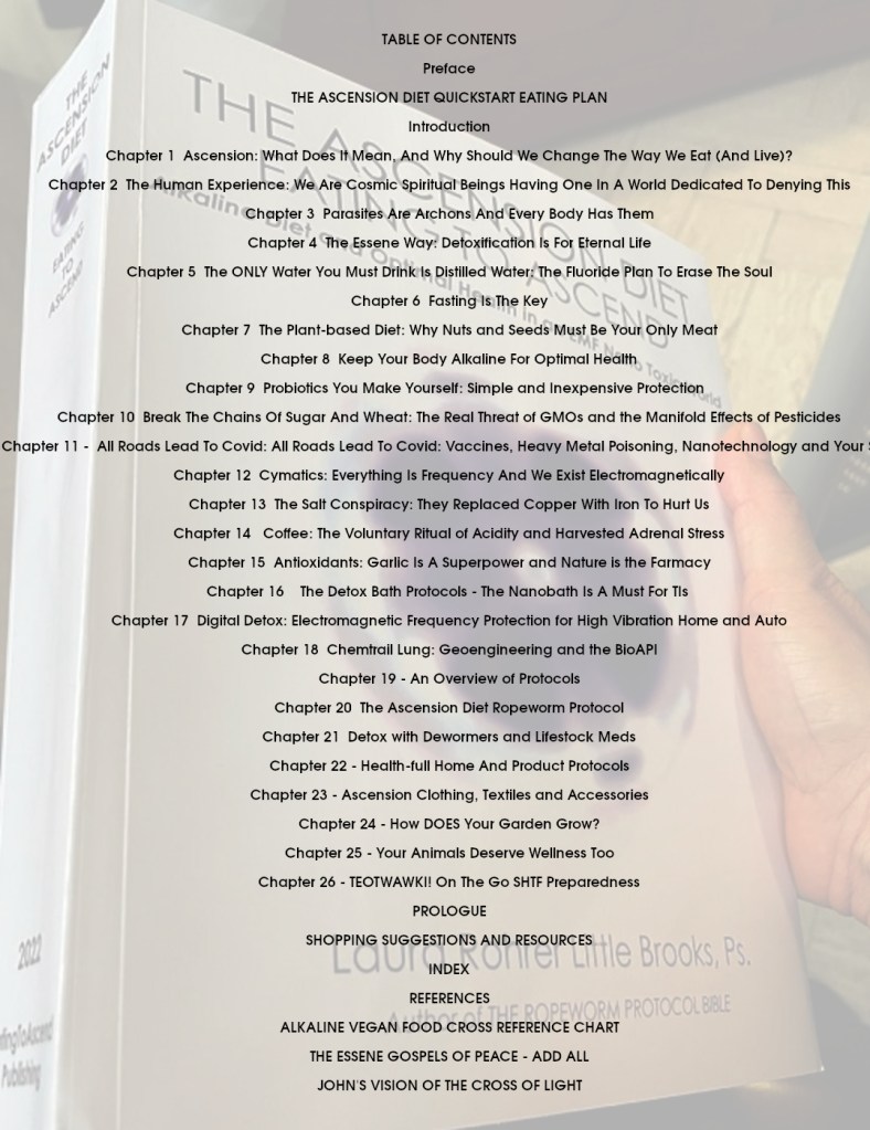 THE ASCENSION DIET EATING TO ASCEND Alkaline Diet and Optimal Health in a 5G Nano Toxic World Chapter List Table of Contents